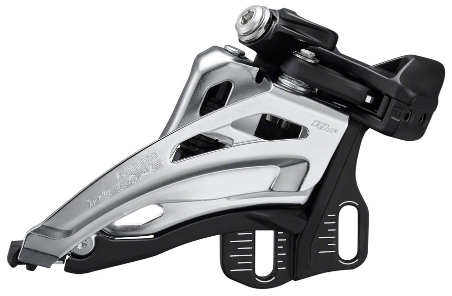 Shimano Deore FD-M4100-E Front Derailleur - 10-Speed, Double, Side Swing, Front
