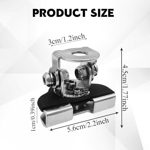 2PCS LED Light Bar Mounting Brackets, Ditch Light Brackets, Adjustable Silver