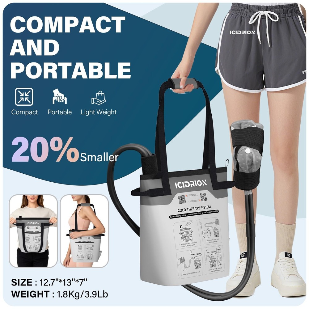 Cold Therapy Machine, Programmable Ice Machine for Hip After Surgery, Portabl...