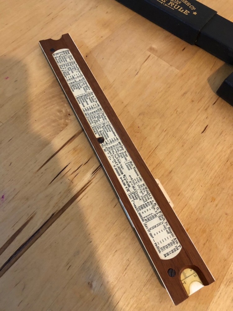 Vintage Keuffel&Esser Co polyphase Slide Rule