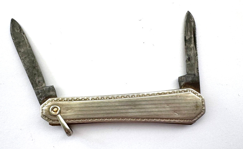 Vintage Silver 2 Blade Pocket Knife