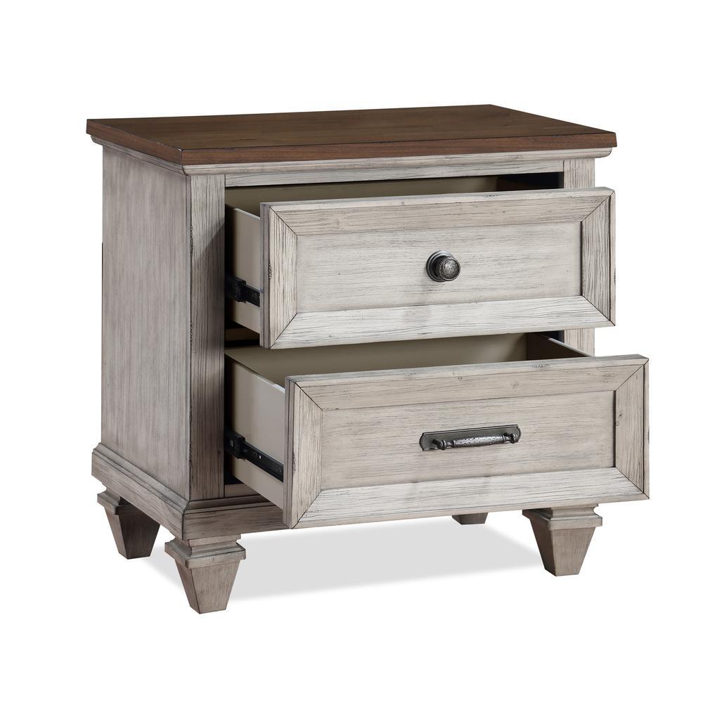 Mariana Nightstand W/Usb-Vintage Creme