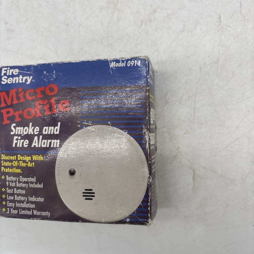 CODE ONE Smoke Alarm i9040 Micro Profile Battery Powered NEW