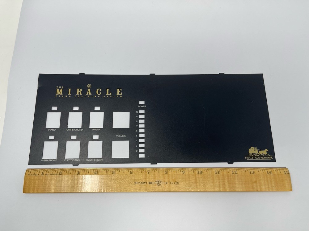 Miracle Piano Keyboard Overlay NES Nintendo Plastic Replacement *READ*