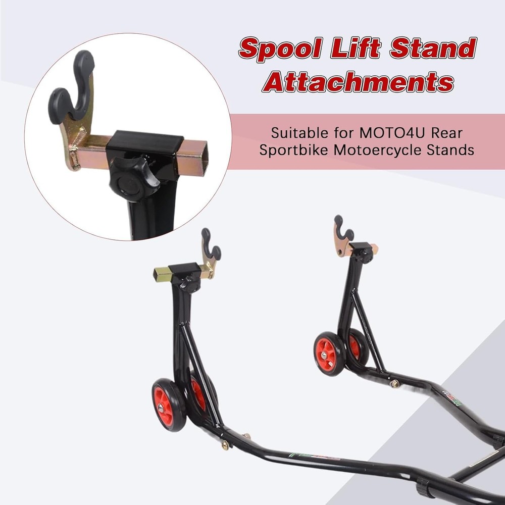 Iron Motorcycle Rear Wheel Stand with Enhanced Stability & Protection
