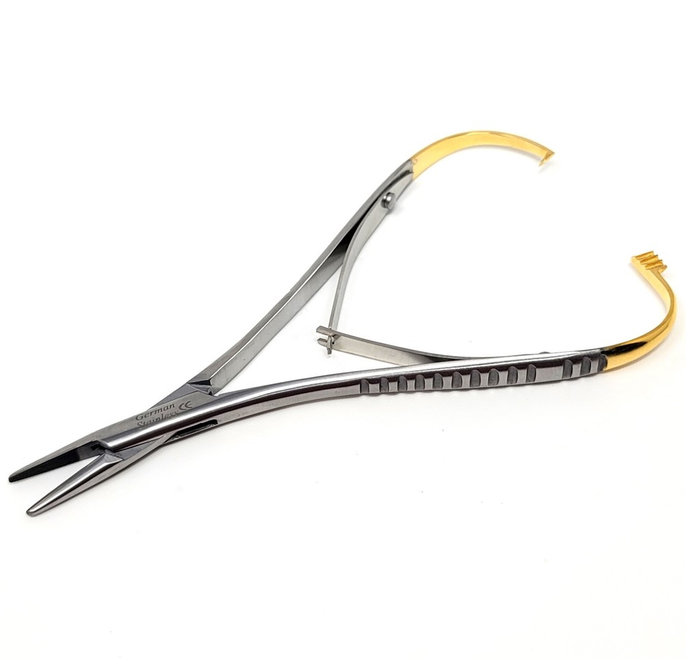 T/C O.R PREMIUM GRADE MATHIEU NEEDLE HOLDER 5" WITH TUNGSTEN CARBIDE INSERTS