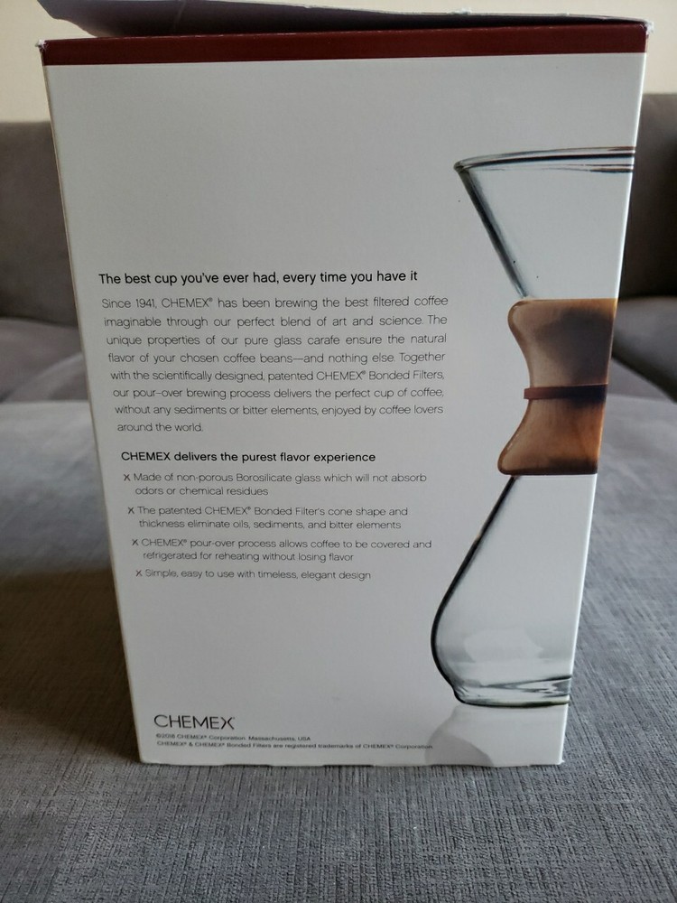 Chemex Classic 8 Cup CM-8A Coffee Maker, #1029