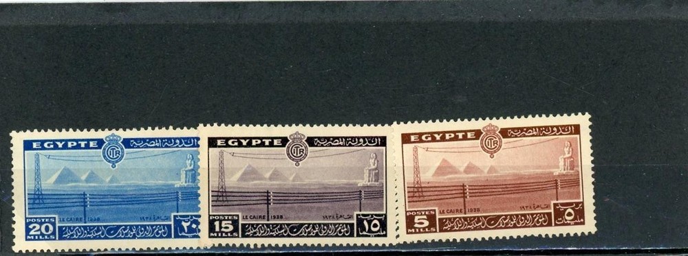 Egypt 1938 Scott# 231-3 Mont LH