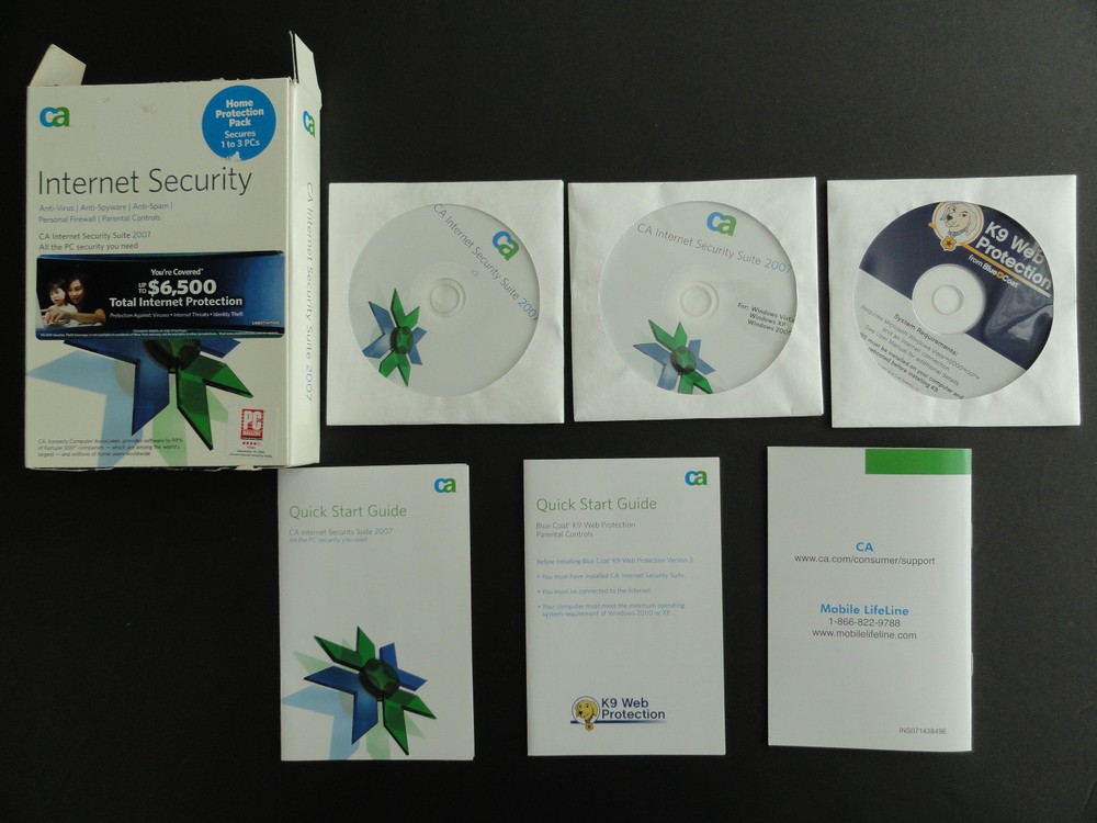 CA INTERNET SECURITY SUITE 2007 - WINDOWS VISTA 2000/XP - SEALED DISCS