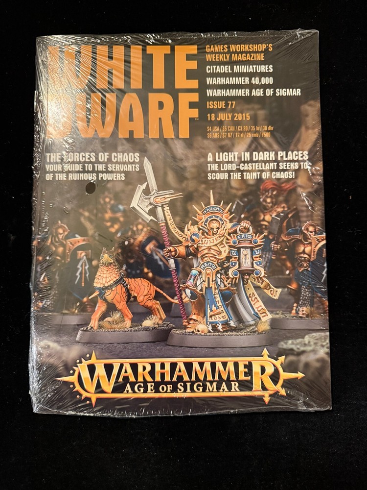 Games Workshop Warhammer 40K White Dwarf Weekly Magazine Issue 77 SEALED