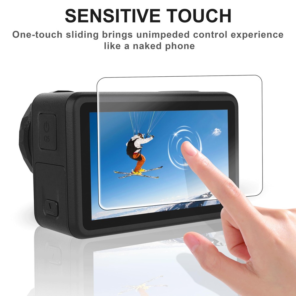 OKFUN 9PCS(3Sets) Screen Protector for DJI Osmo Action 5 Pro,Tempered Glass...