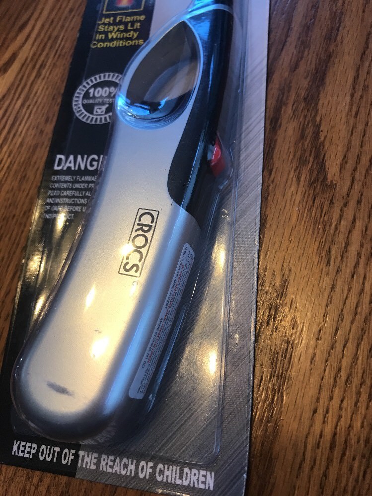Crocs Max Wind Resistant Jet Flame Stays Lit Multi Purpose Lighter Ships N 24h