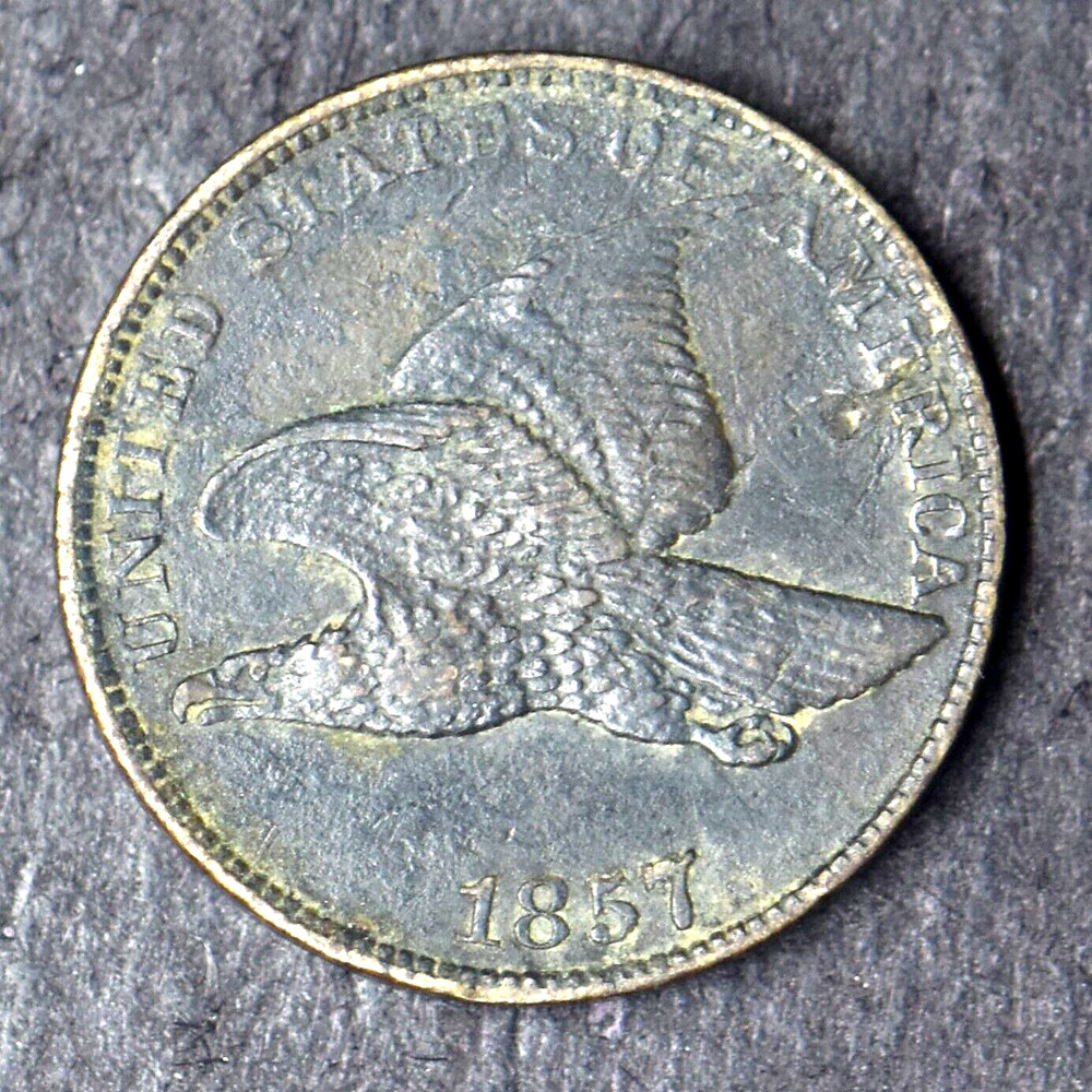 1857 "HIGH GRADE" Flying Eagle Cent 1C - COINGIANTS -