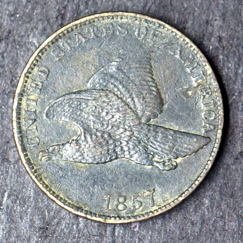 1857 "HIGH GRADE" Flying Eagle Cent 1C - COINGIANTS -