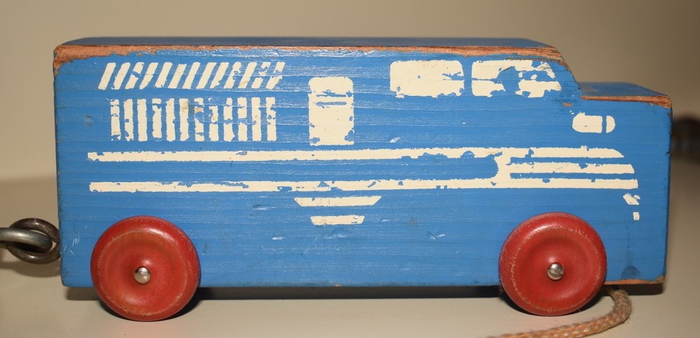 Vintage Wooden Pull Train