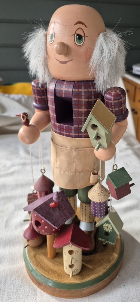 Vintage Birdhouse Maker 12 Inch Nutcracker Read