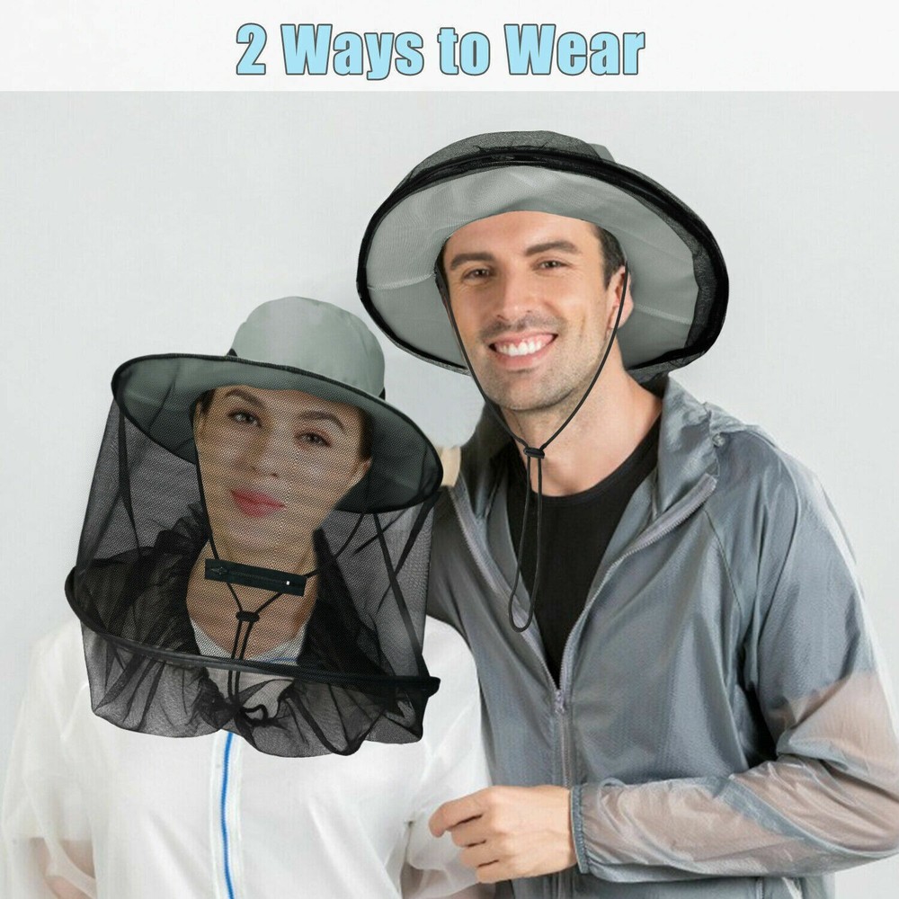 Bug Proof Sun Hat - Breathable Mesh with Face Net for Mosquito/Bee Protection US