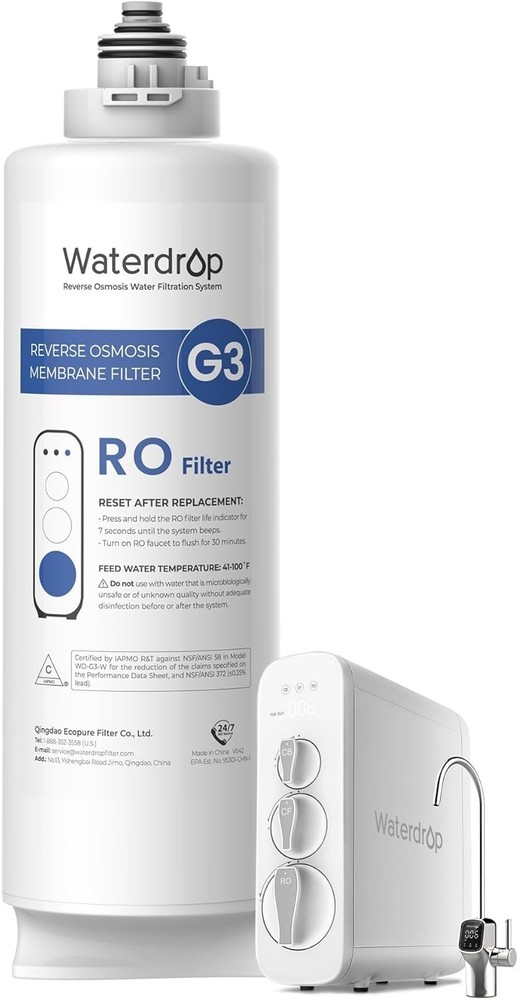 Waterdrop WD-G3-N2RO, Replacement for WD-G3-W 400 GPD Reverse Osmosis System