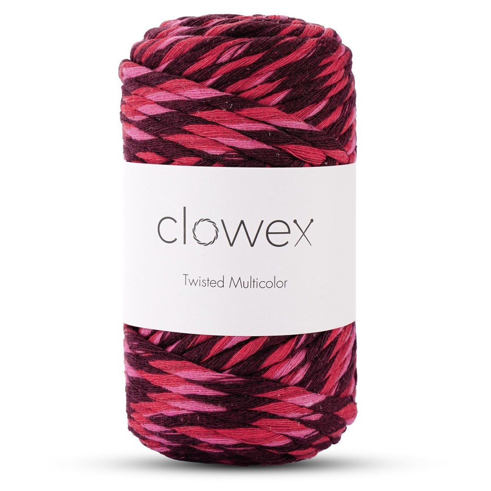 Multicolored Cotton Combed Macrame String 5mm Rainbow Colorful Macrame Cord T...