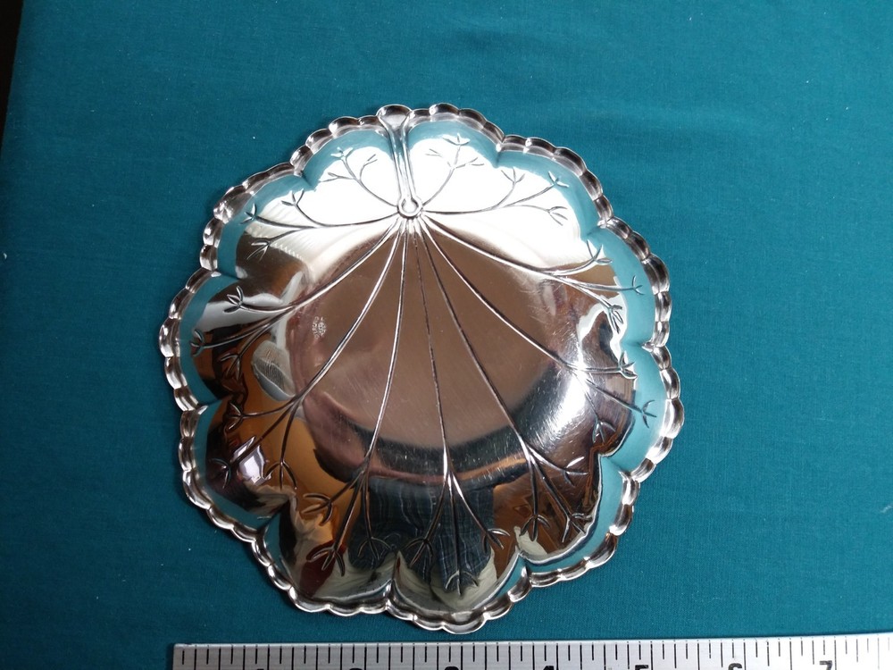 Webster STERLING SILVER Lilly Pad CANDY DISH #1019