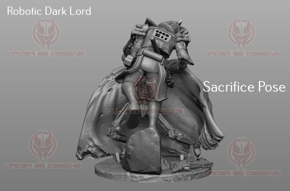 Star Wars Legion 3d printed General Grevious - Sacrifice Pose - unpainted