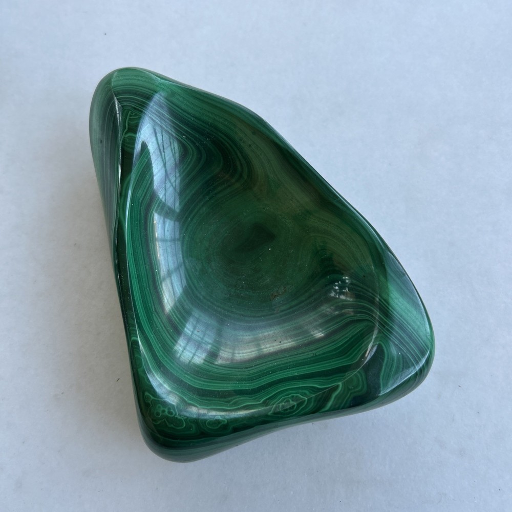 Natural Malachite Polished Bowl
