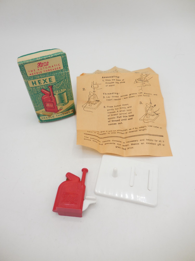 Vintage Hexe Automatic Needle Threader Western Germany Original Box