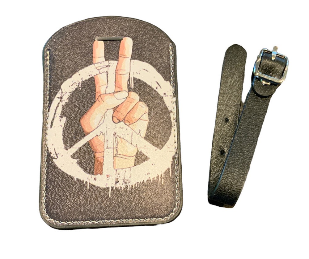 Peace Sign Luggage Tag (BRAND NEW)