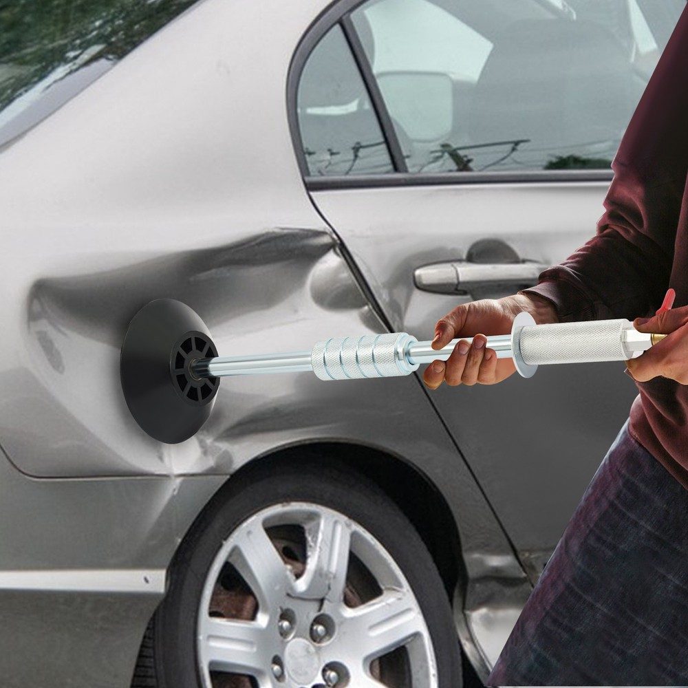 Pneumatic Hammer Air Pneumatic Dent Puller Dent Pulling Tool w/ 3 Suction Cups