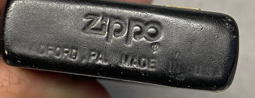 Black Zippo Pocket Lighter Engraved JMS