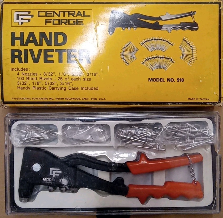 Heavy-Duty Central Forge Hand Riveter, Rivetgun