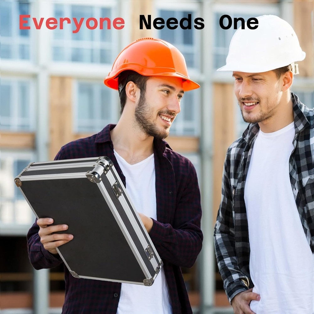 Locking Clipboard Storage Box with Ergonomic Handle - Protect Documents Safely