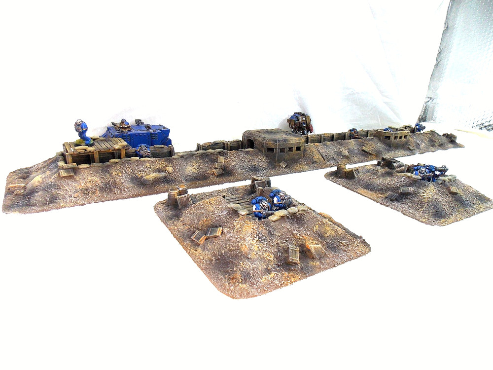 WARGAMING TERRAIN PAINTED ADVANCE ORDERS TRENCH SYSTEM