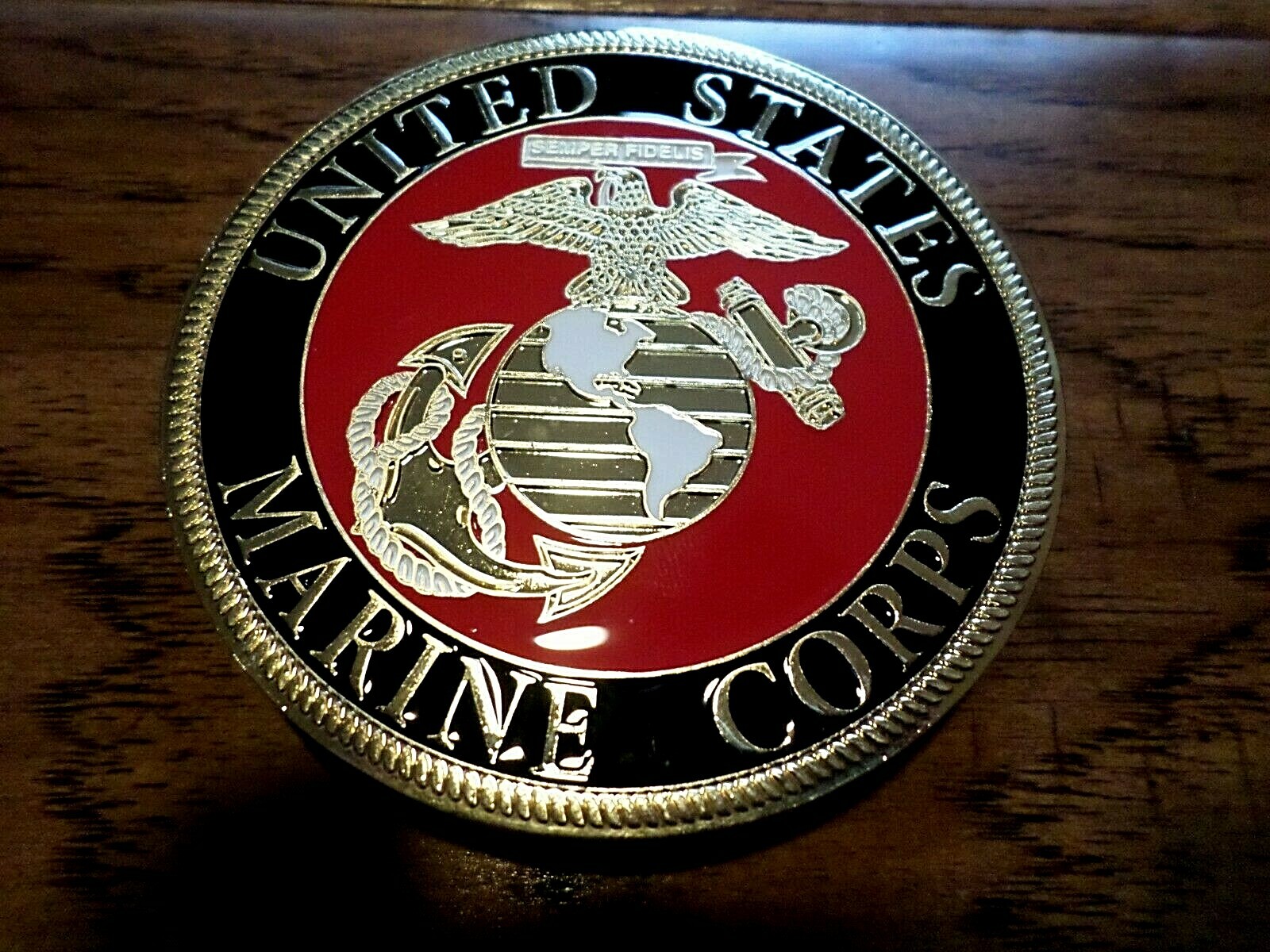 U.S MARINE CORPS EGA USMC AUTOMOBILE GRILL MEDALLION AUTO HOME EMBLEM BADGE