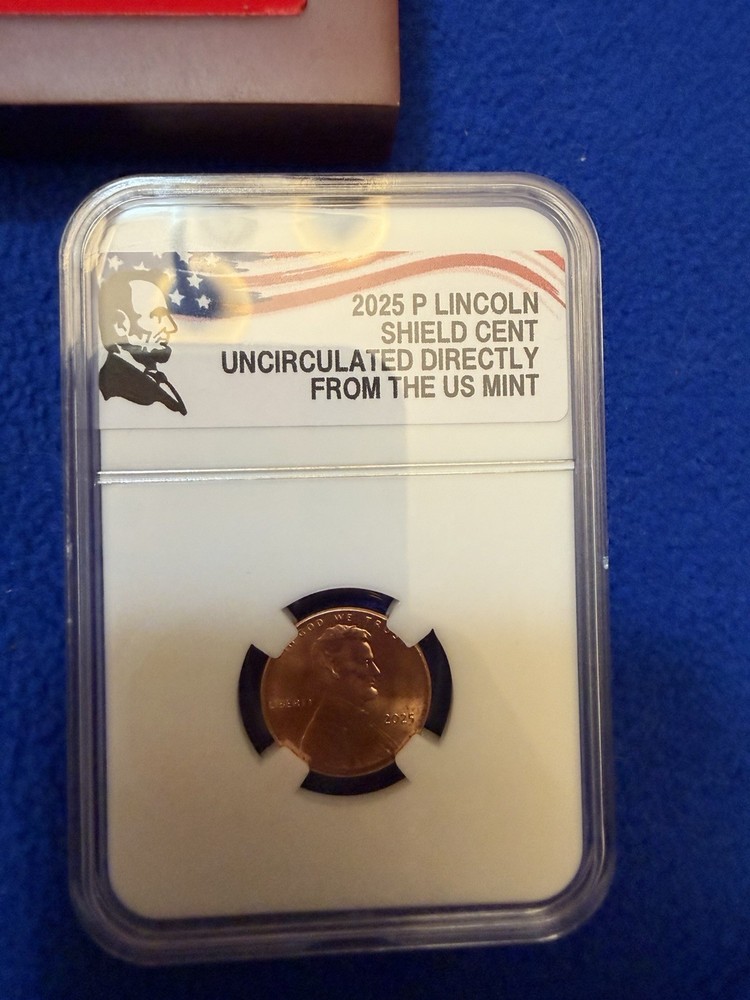 Lincoln Shield 2025 P&D Small Cent directly from the U.S. mint Uncirculated