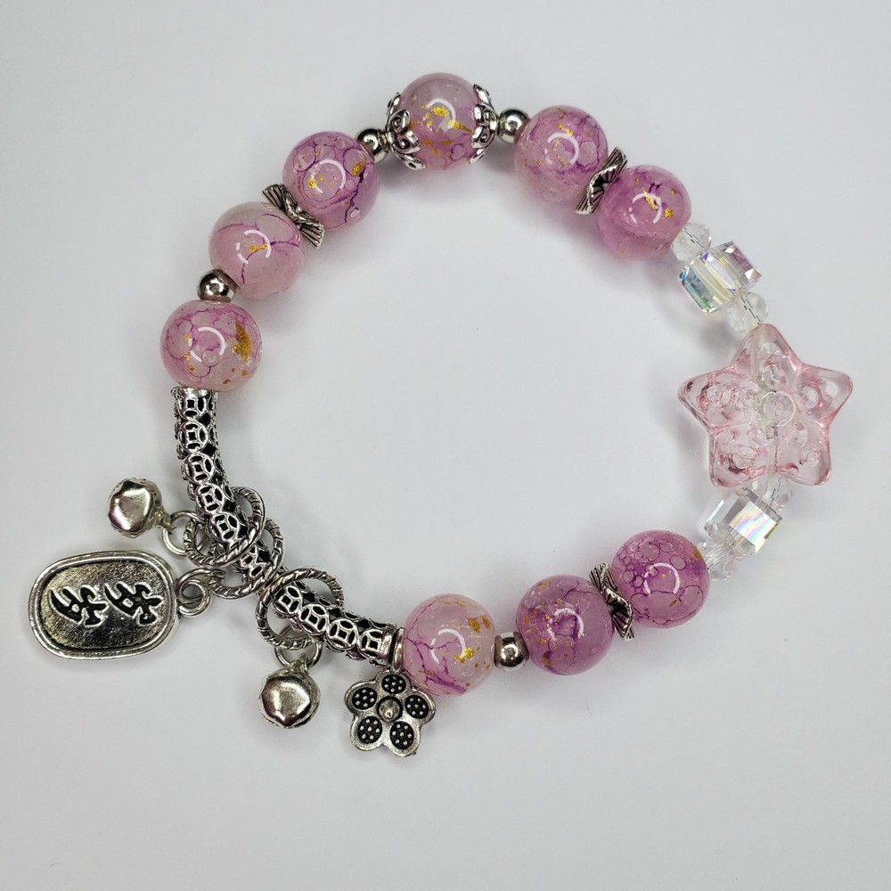 Hand crafted artisan unique gemstone bracelet