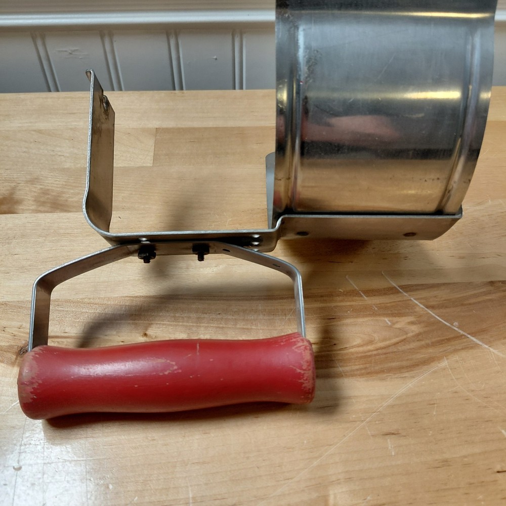 Vintage Coleman Lantern 200 Red Handle Reflector - USED