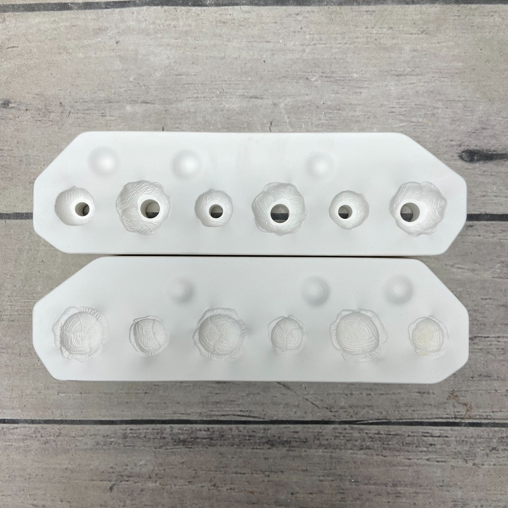 Vintage 1991 Riverview Ceramic Casting Mold Easter -Cabbages #661