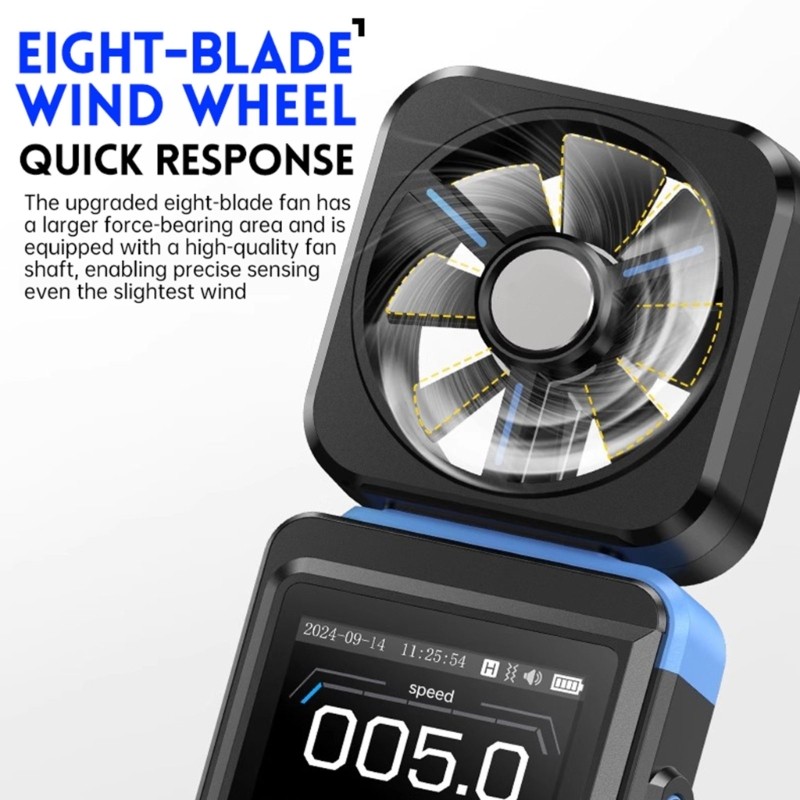 Handheld LCD Wind Meter Airflows Meter Measuring Wind Wind Speed Gauge