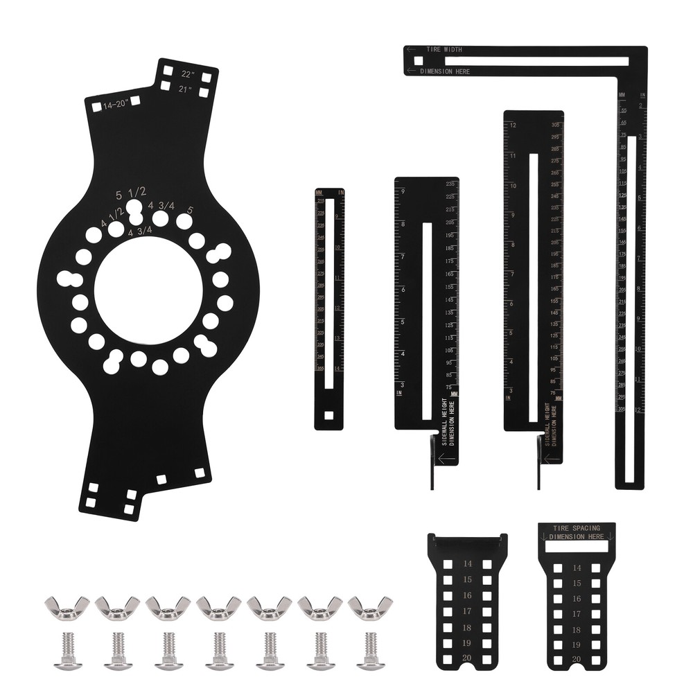 14"-22" Wheel Fitment Simulator Tool For 5 Lug Pattern Wheel Installation Kits ﻿