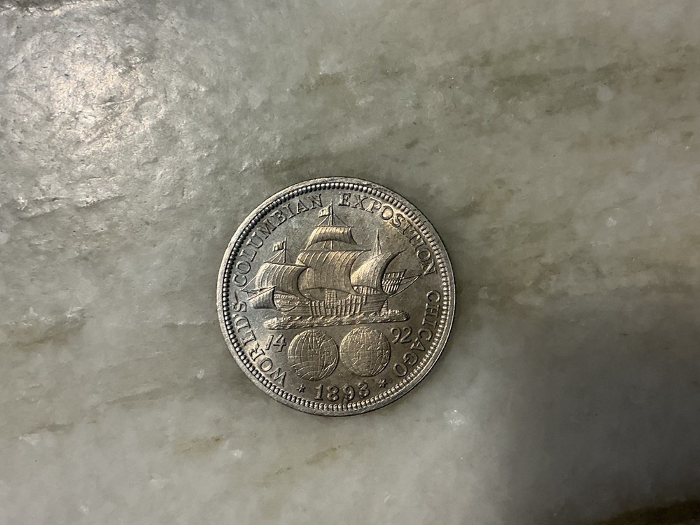 1893 Silver Columbian Commemorative Half Dollar BU