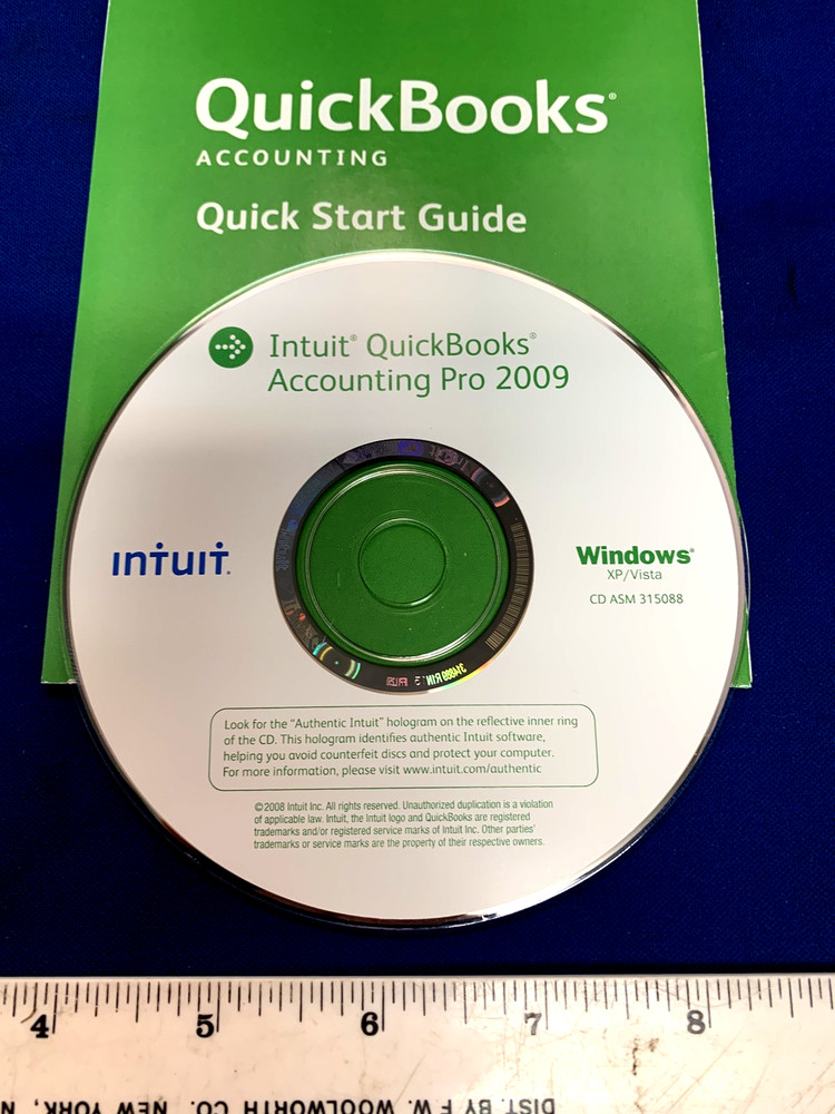 INTUIT QUICKBOOKS PRO 2009 FOR WINDOWS FULL RETAIL US VERSION
