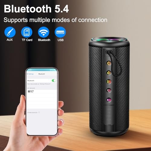 Portable Bluetooth Speaker, Bluetooth 5.4 Wireless Speaker with 20W HD Loud