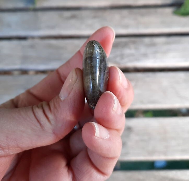 Labradorite Heart Set, Transformation, Higher Realm Connection, Full Potential