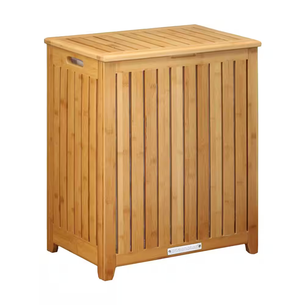 Spa-Style Bamboo Laundry Hamper