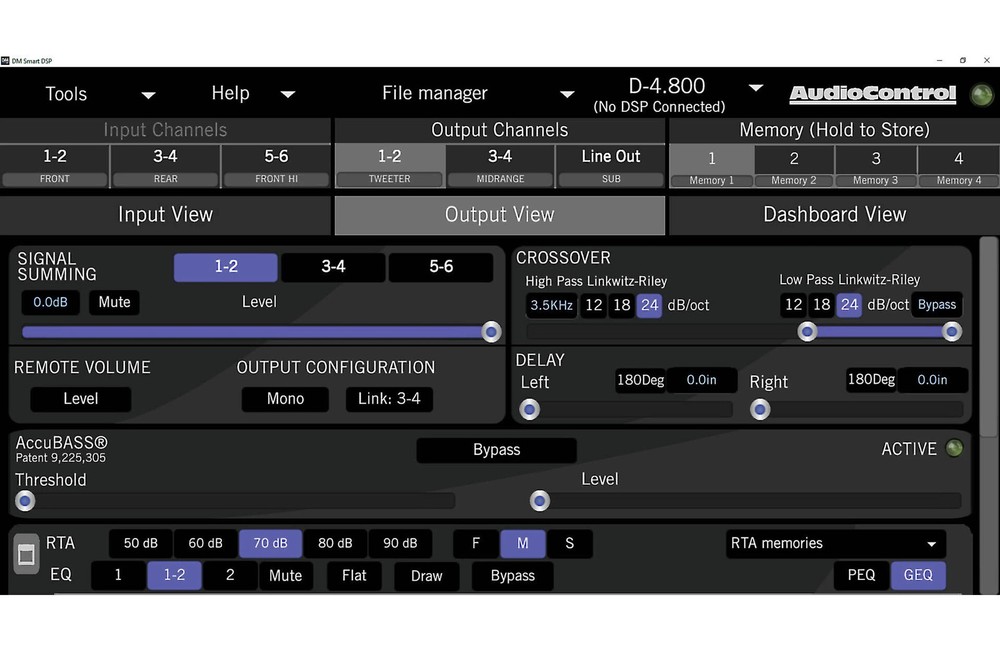AudioControl DM-810 DSP Matrix Digital Signal Processor 8-CH Input/10-CH Output