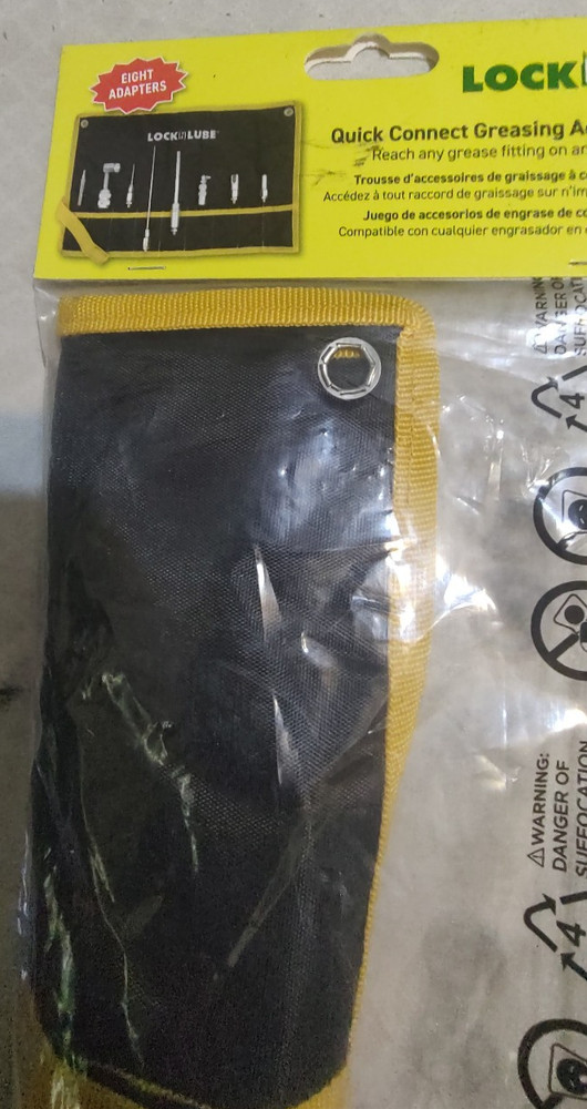 LockNLube 8-Piece Quick-Connect Greasing Accessory Kit New Sealed