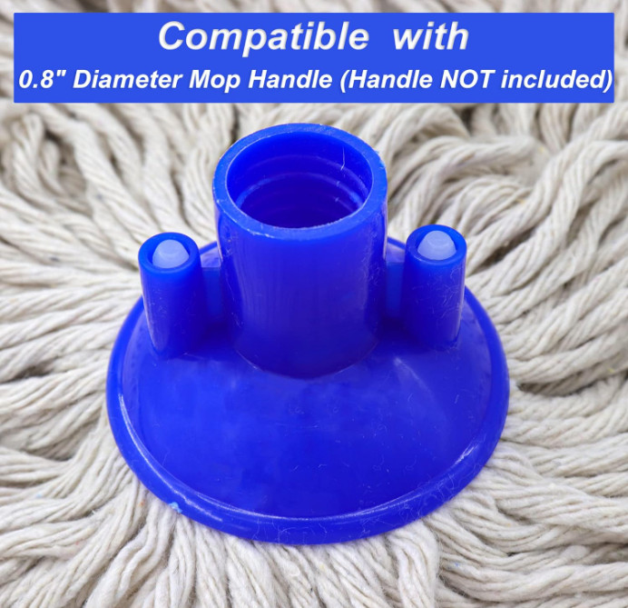 Cotton String Screw on Type Mop Replacement Head Refill Compatible with All Stan