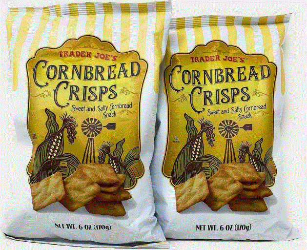 Trader Joe's Cornbread Crisps Priority-2 Pack Sweet & Salty