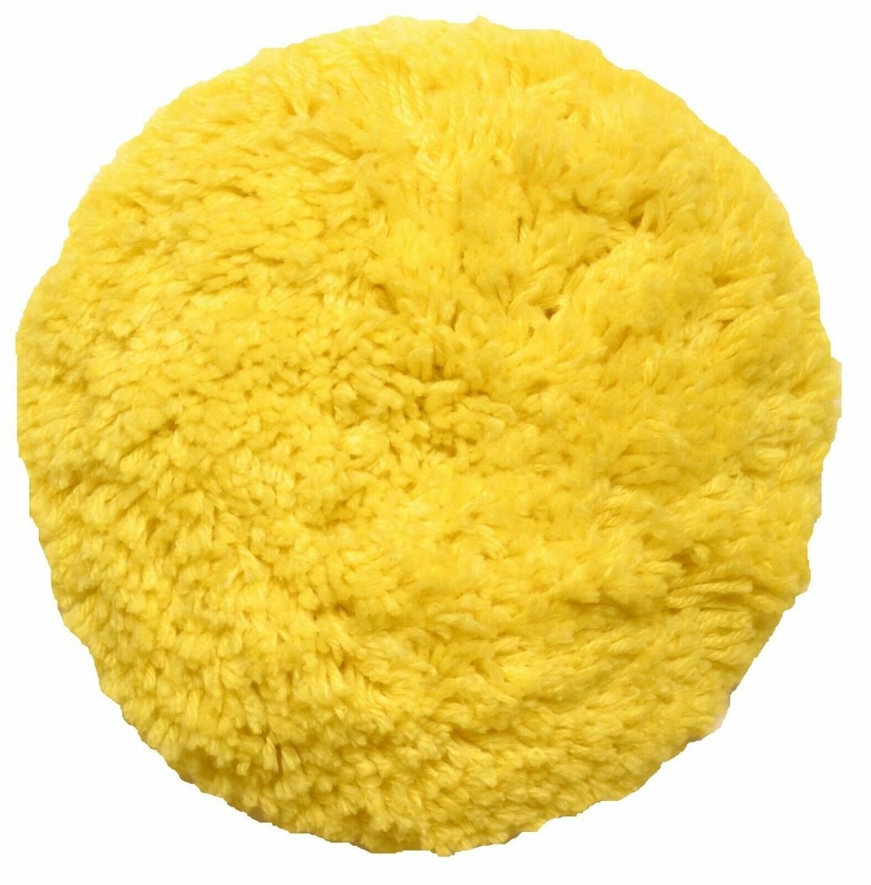 7.5" Wool Blend Hook & Loop Buff Pad Kit-Medium Cutting & Polishing Made in USA